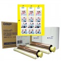 DS620A Perforated Media - 6 x 8" - 2" Triple Strip Produces 3x 2x8 Strips - 200 prints per roll; 2 rolls per case [DS6206x8TS] 