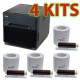 DNP Compact QW410 Digital Photo Printer Bundle with 4 Print Kits 