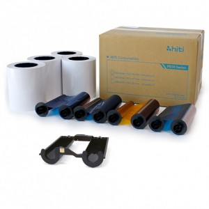 5x7 Media Print Kit for HiTi 510K, 510S and 510L Printers, HiTi Paper & Ribbon for P510 Series- 5x7x190 4 sets (760 Prints) [87.PCY02.10XV] 