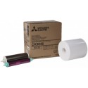 4x6 Media Print Kits for Mitsubishi 9000, 9500, 9550, 9800 and 9810 Printers, Mitsubishi Roll Paper & Ink Ribbon 4x6 X600 Prints [CK-9046] 