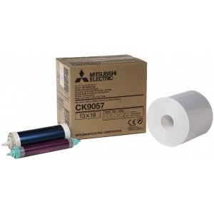 5x7 Media Print Kits for Mitsubishi 9000, 9500, 9550, 9800 and 9810 Printers, Mitsubishi Paper & Ink Ribbon 5x7 X350 Prints [CK-9057] 