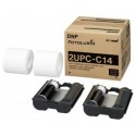 4x6 Media Print Kit for 10L SnapLab Printers, DNP / Fotolusio / Sony 2UPCC14 Color paper & ribbon 4X6 x 200 x 2 sets