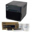DNP QW410 Ultra Compact Color Photo Printer with a Box of 4x6 Media