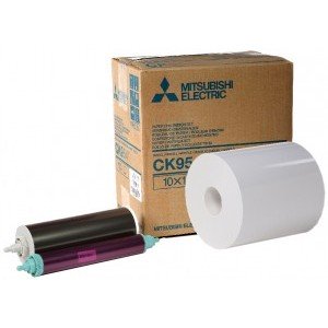 6x9 Media Print Kits for Mitsubishi 9000U, 9500U, 9550U and 9800U Printers, Mitsubishi Roll Paper & Ink Ribbon 6x9 X270 Prints (for U printers only) [CK-956R] 